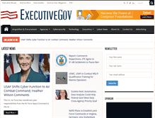 Tablet Screenshot of executivegov.com